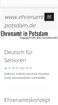Mobile Screenshot of ehrenamt-potsdam.de