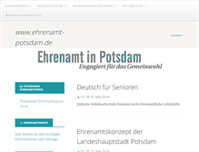 Tablet Screenshot of ehrenamt-potsdam.de